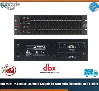 dbx 2231 2-Channel 31-Band Graphic EQ with Type III Noise Reduction