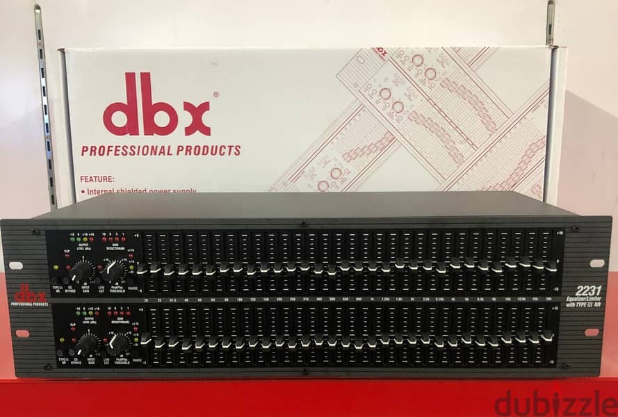 dbx 2231 2-Channel 31-Band Graphic EQ with Type III Noise Reduction 2