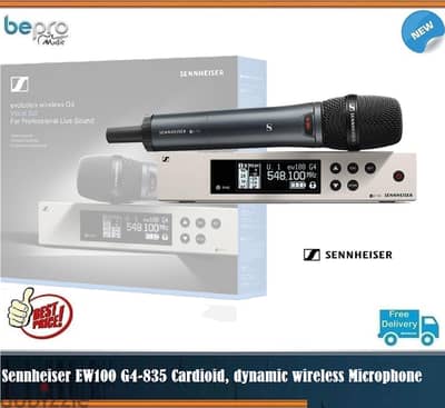 Sennheiser EW100 G4-835 Cardioid, dynamic wireless Microphone