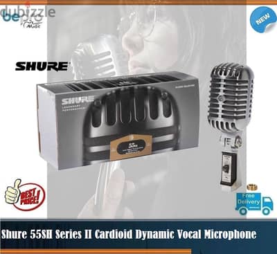 Shure 55SH Series II Cardioid Dynamic Vocal Microphone with Switch