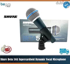 Shure Beta 58A Supercardioid Dynamic Vocal Microphone 0