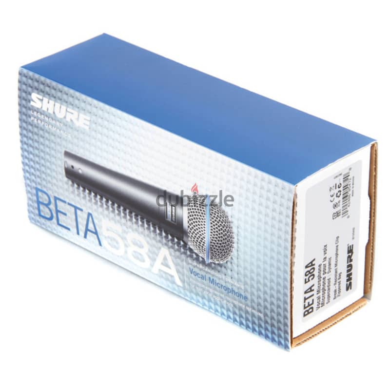 Shure Beta 58A Supercardioid Dynamic Vocal Microphone 1