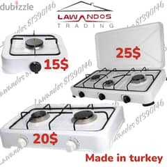 Table Gas Cooker  غاز 1,2,3 عيون 0