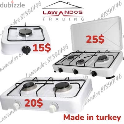 Table Gas Cooker  غاز 1,2,3 عيون