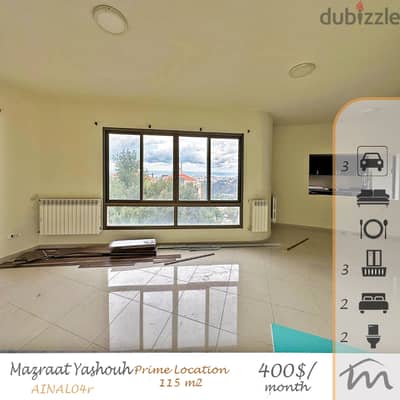 Mazraat Yashouh | Brand New 125m² | 2 Parking | 2 Bedrooms Apartment