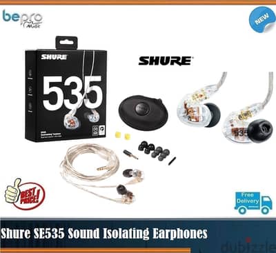 Shure SE535 Sound Isolating Earphones - Clear