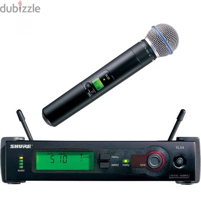 Shure SLX24/Beta58 Wireless System - J3 Band (572 - 596 MHZ) 2