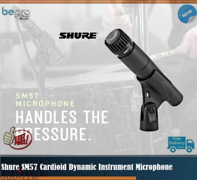 Shure SM57 Cardioid Dynamic Instrument Microphone