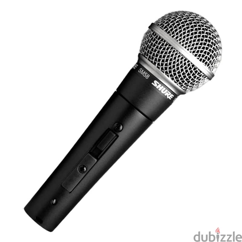 Shure SM58 Cardioid Dynamic Vocal Microphone & XLR Cable 3