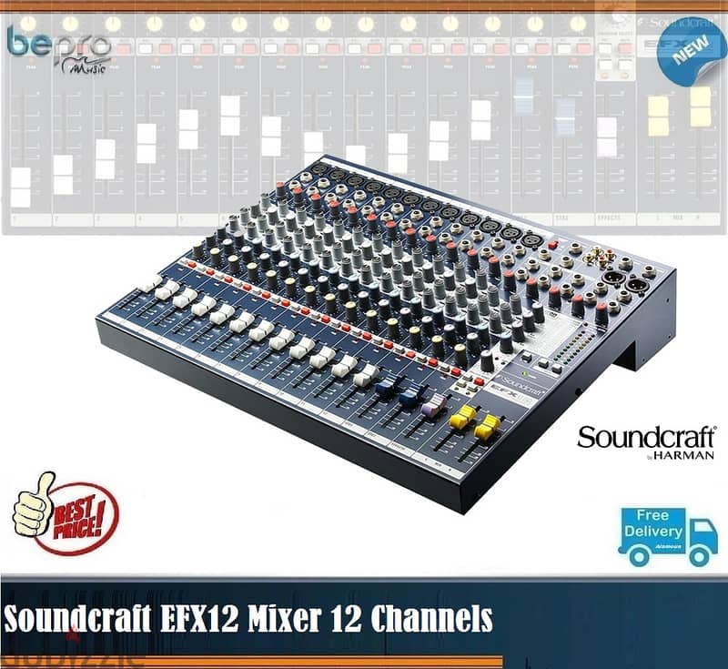 Soundcraft EFX12 12-channel Mixer with Effects 0