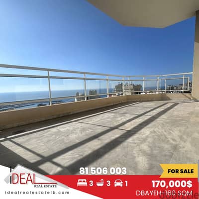 160 SQM Apartment for sale in dbayeh  REF#EA15257