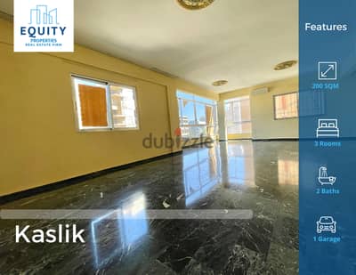 200 SQM Apartment For Sale In Kaslik شقة للبيع في الكسليك #RK102558