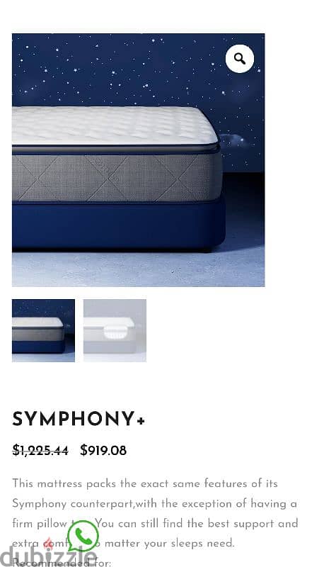 sleep comfort symphony+ 180x195cm 3