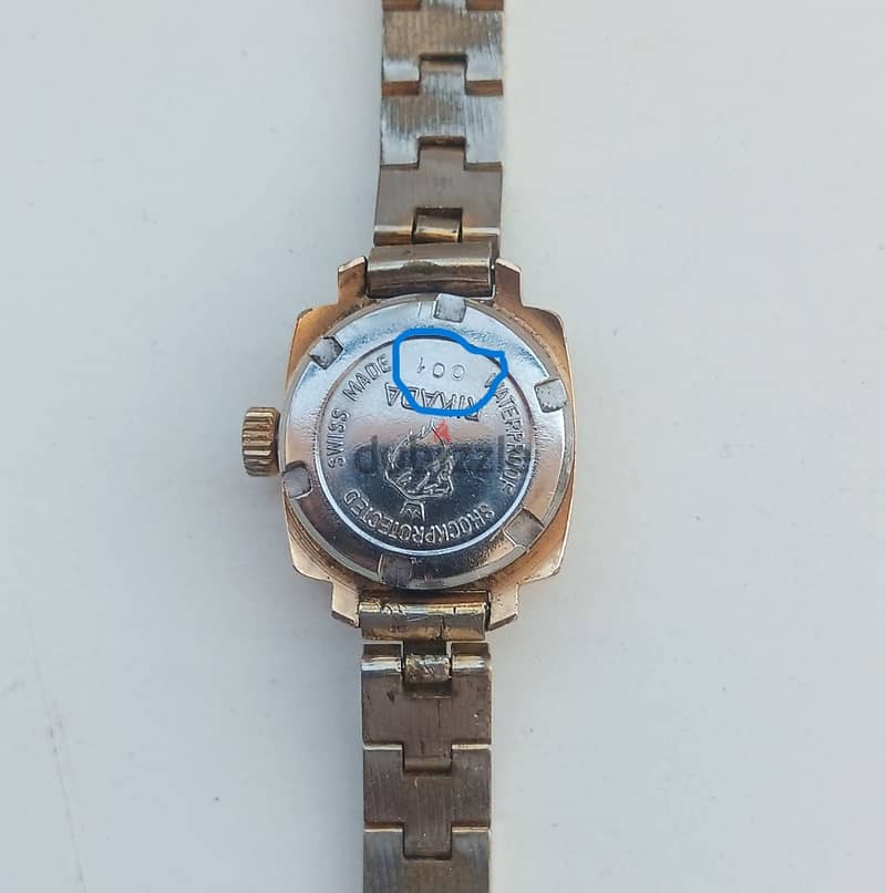 Swiss Ladies Watch Dipped in Gold, Serial Number 001 13