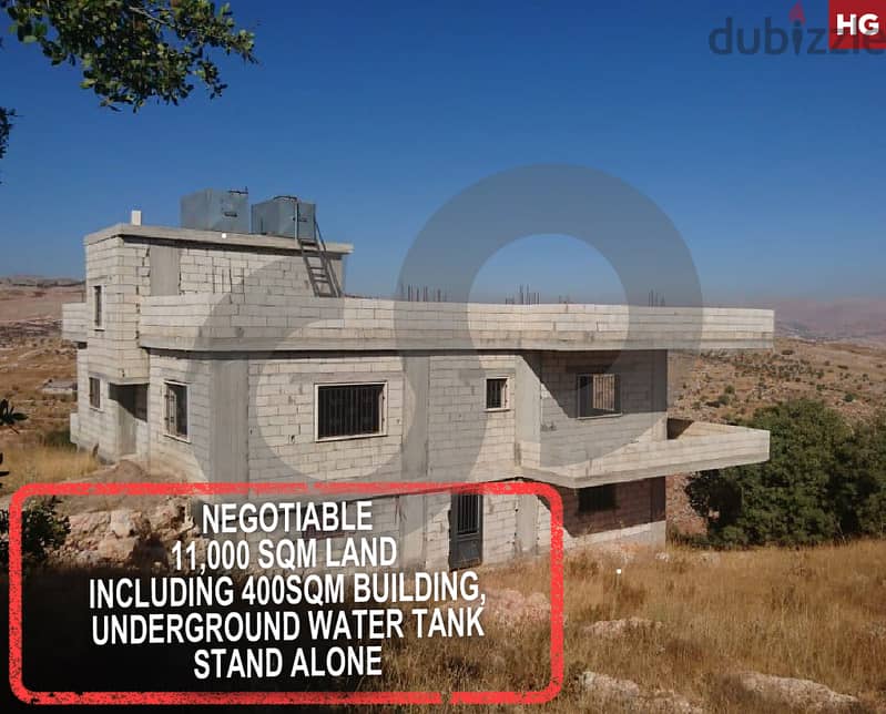 negotiable-Including 400sqm Building-Rashaya/راشيا REF#HG113472 0