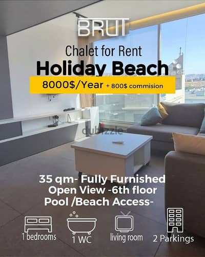 Chalet for Rent in Holiday Beach Zouk Mosbeh Keserwan !