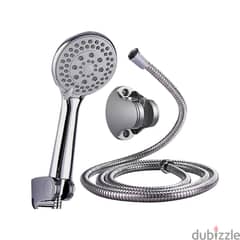 Handheld Shower Head with 5-Speed Sprayer and Stainless Hose 0