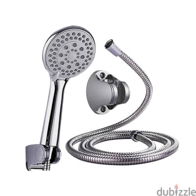 Handheld Shower Head with 5-Speed Sprayer and Stainless Hose