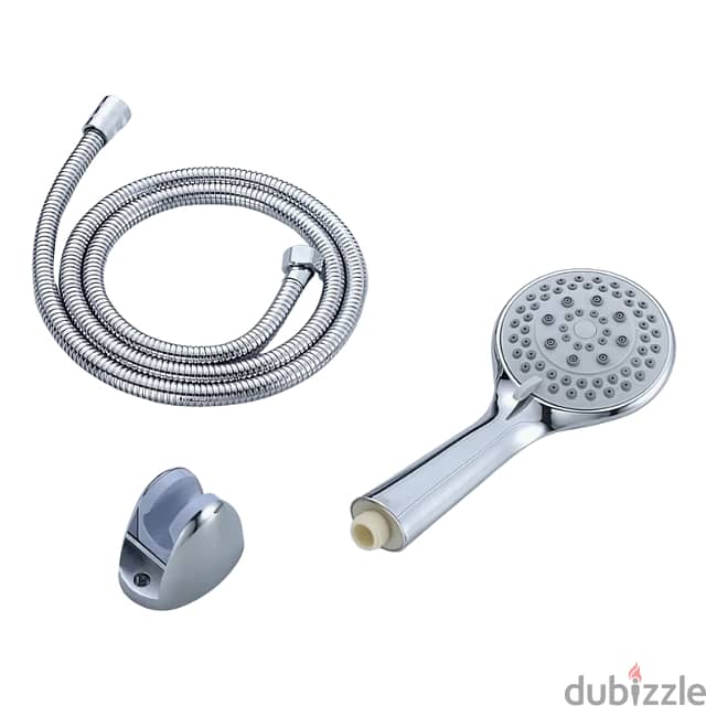 Handheld Shower Head with 5-Speed Sprayer and Stainless Hose 4