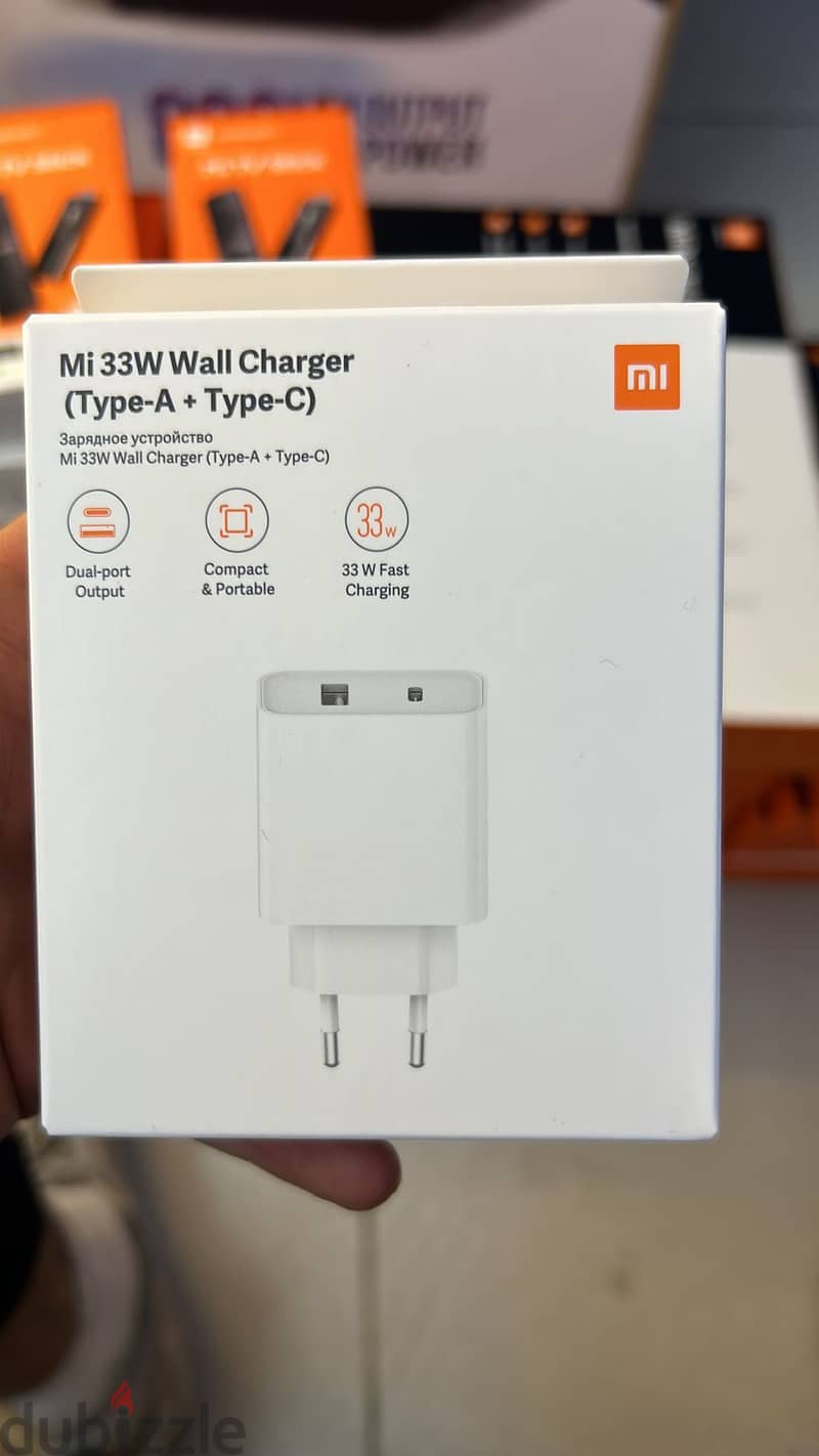 Mi 33w wall charger type-a + type-c amazing & good price 0