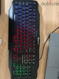 gaming keyboard and mouse and mousepad 0