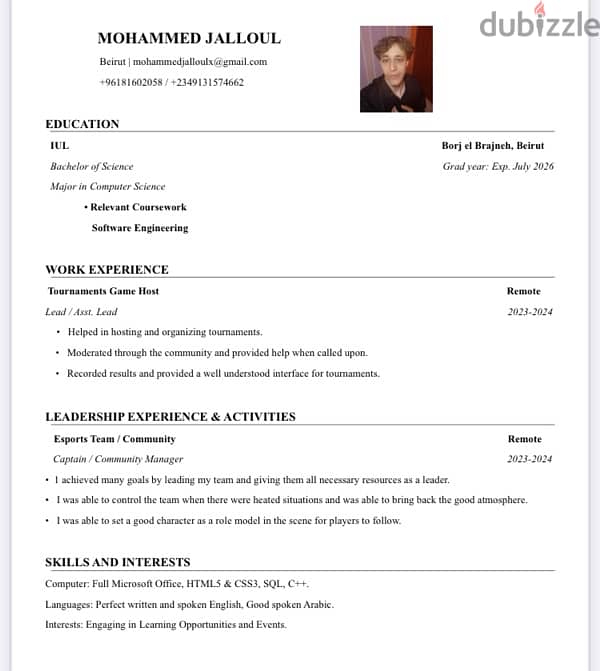 18 year old looking for a job 0