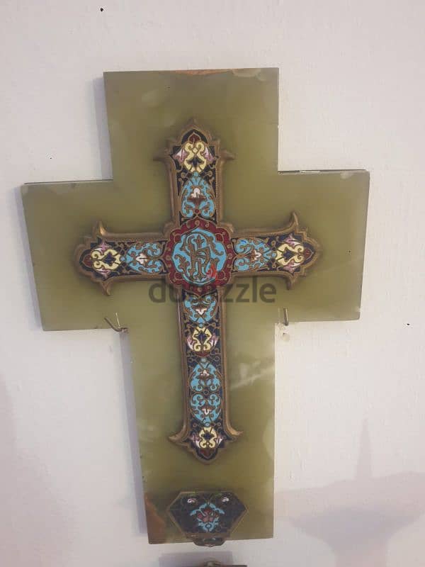 cross cloisonne, true art, wonderful piece in excellent condition 0