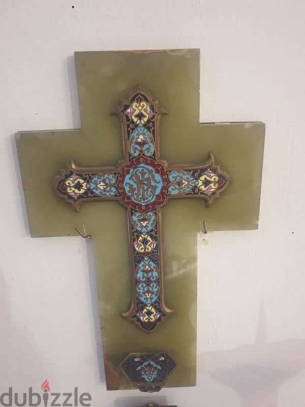 cross cloisonne, true art, wonderful piece in excellent condition 1