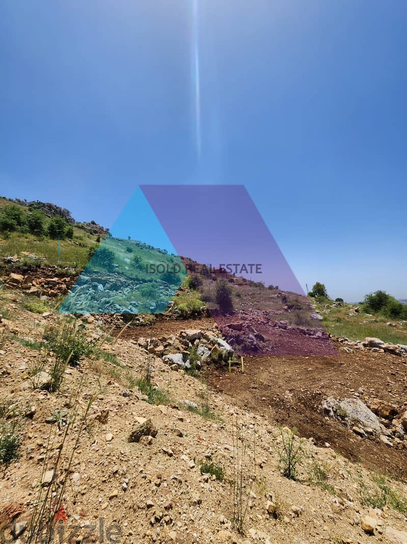 A 1500 m2 Land having an open mountain view for Rent in Kfarzebian 2