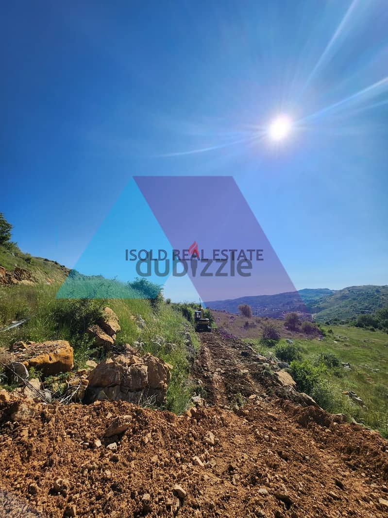 A 1500 m2 Land having an open mountain view for Rent in Kfarzebian 3