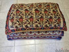 3 Antique Senneh kilim cushions 0