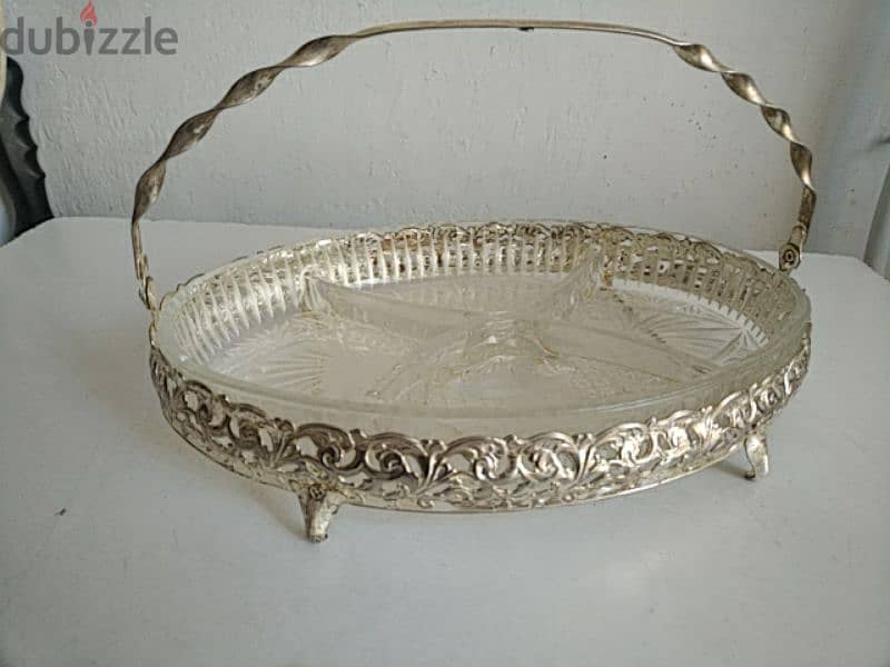 Old glass oval basket - Not Negotiable 2