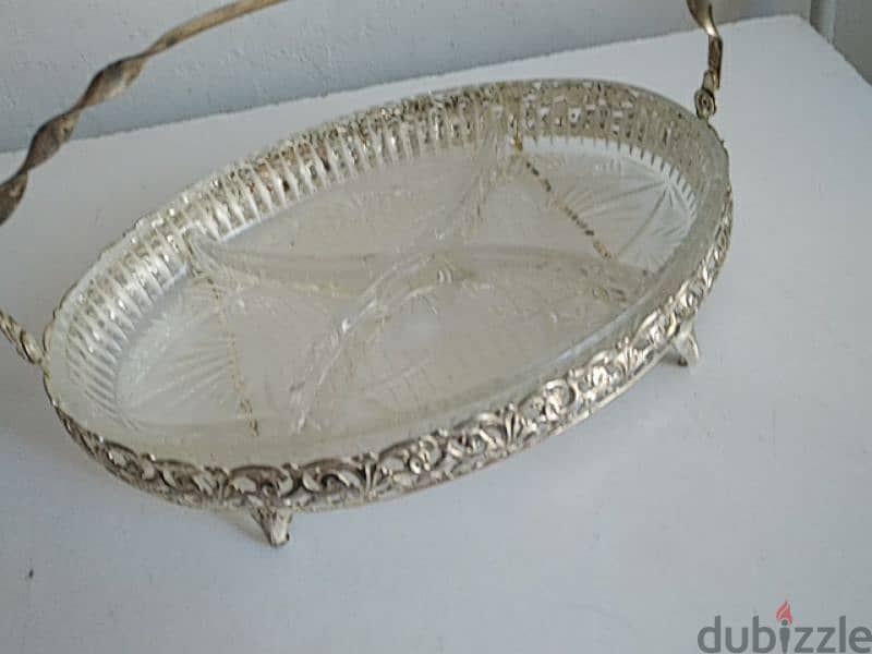 Old glass oval basket - Not Negotiable 3