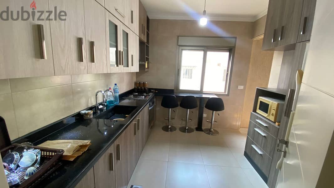 L16187-Furnished Apartment With Seaview For Rent in Dbayeh 4