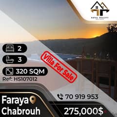 villa for sale in faraya - فيلا للبيع في فاريا 0