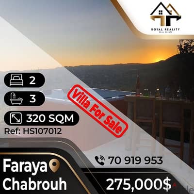 villa for sale in faraya - فيلا للبيع في فاريا