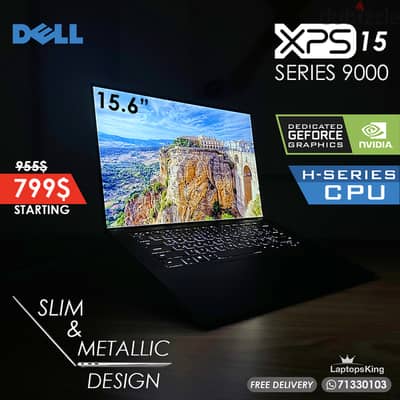 DELL XPS 15 SERIES 9000 H-SERIES DEDICATED NVIDIA VGA 15.6” LAPTOPS