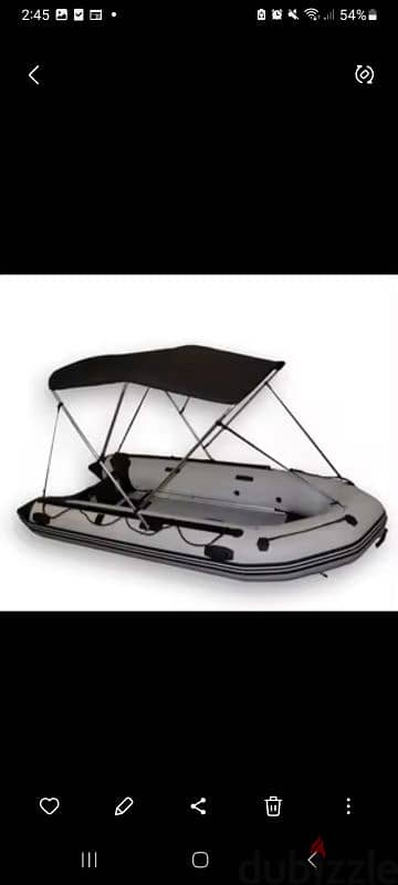 Zodiac 3 meters  with 4p engine and tent all accessories included 1