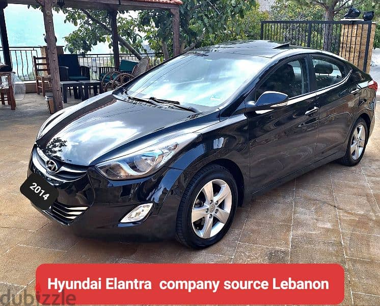 2014 Hyundai Elantra high package مصدر الشركة لبنان زوائد الفئة الاولى 5