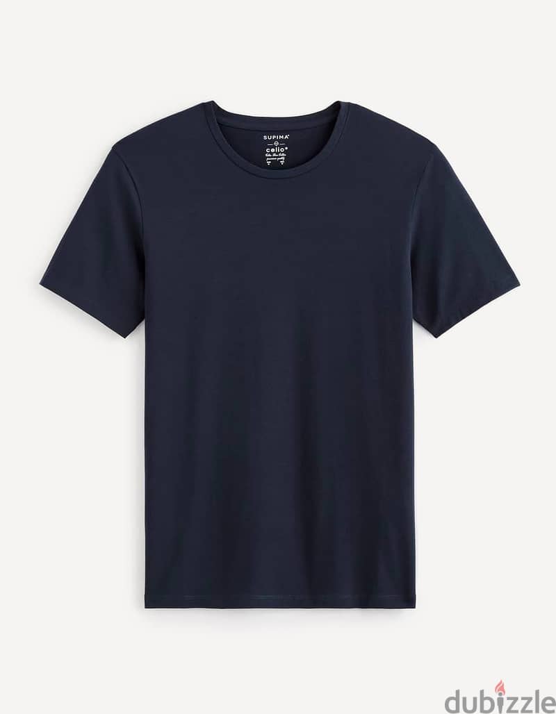 Celio Men's T-Shirt SUPIMA, (Navy Blue size L ) 35$ 2