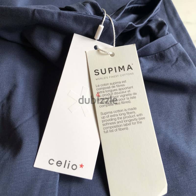 Celio Men's T-Shirt SUPIMA, (Navy Blue size L ) 35$ 1