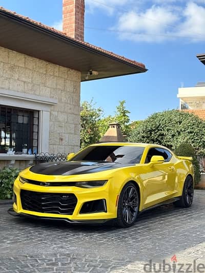 The one & only BRIGHT YELLOW CAMARO ZL1 in Lebanon !!!!!! 650HP