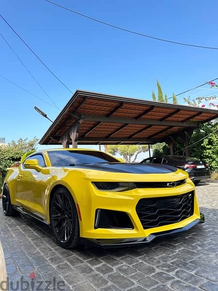 The one & only BRIGHT YELLOW CAMARO ZL1 in Lebanon !!!!!! 650HP 4