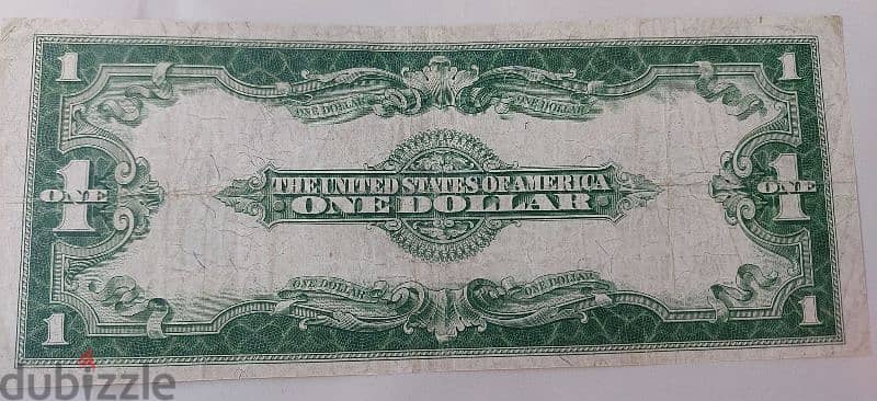 Large USA Dollar Silver Banknote year 1923 1