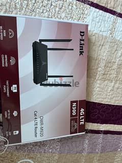 D-link 4G router like new, with active line works with IDM. 0