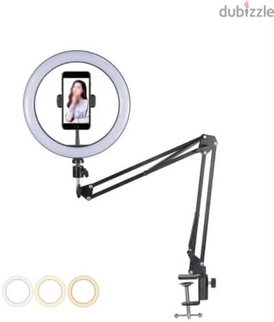 رينغ لايت سيلفي 10 إنش | 10 Inch Selfie Ring Light with Tripod Stand