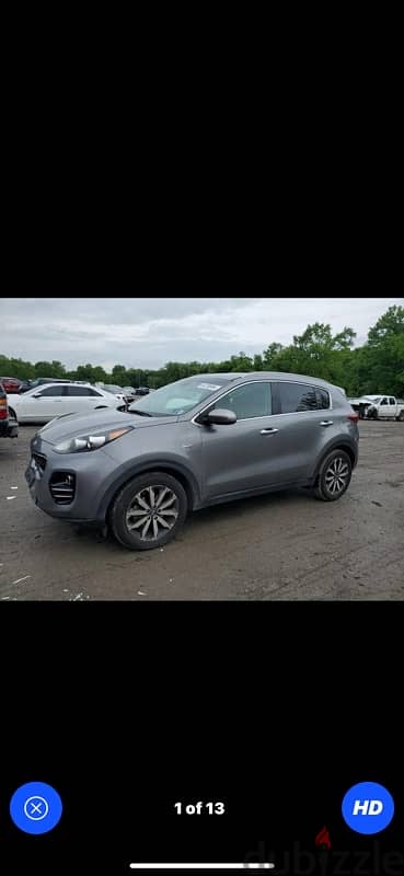 Kia Sportage 2017 EX, AWD, full options,بيروت دكوينه 03/689315