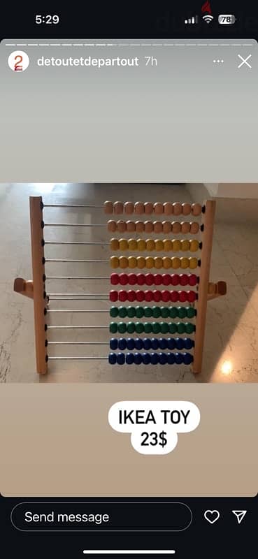 Abacus Counting Maths frame Educational tool