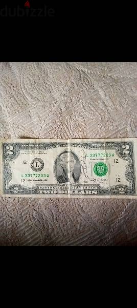 USA 2 DOLLARS Rare Vintage Currency Collect barely used Still Good=22$