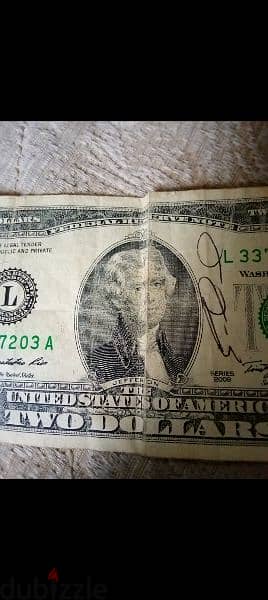 USA 2 DOLLARS Rare Vintage Currency Collect barely used Still Good=22$ 2